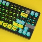 Cyberpunk 104+18 Clear PC+PBT Dye-subbed Pudding Jelly Keycaps Set OEM Profile Mechanical Keyboard